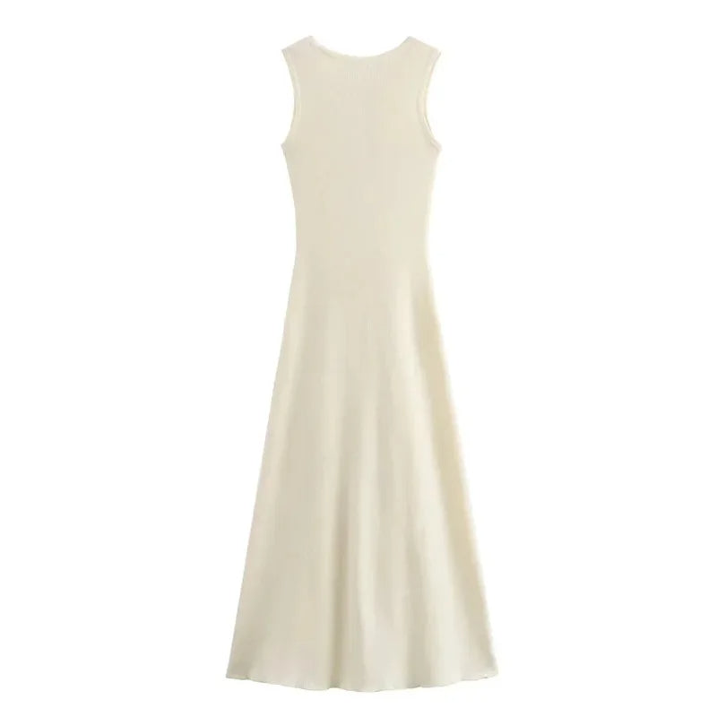 KNIT RIBBED MAXI DRESS - SOMIHAE