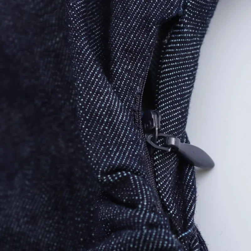MIDI DENIM DRESS - SOMIHAE