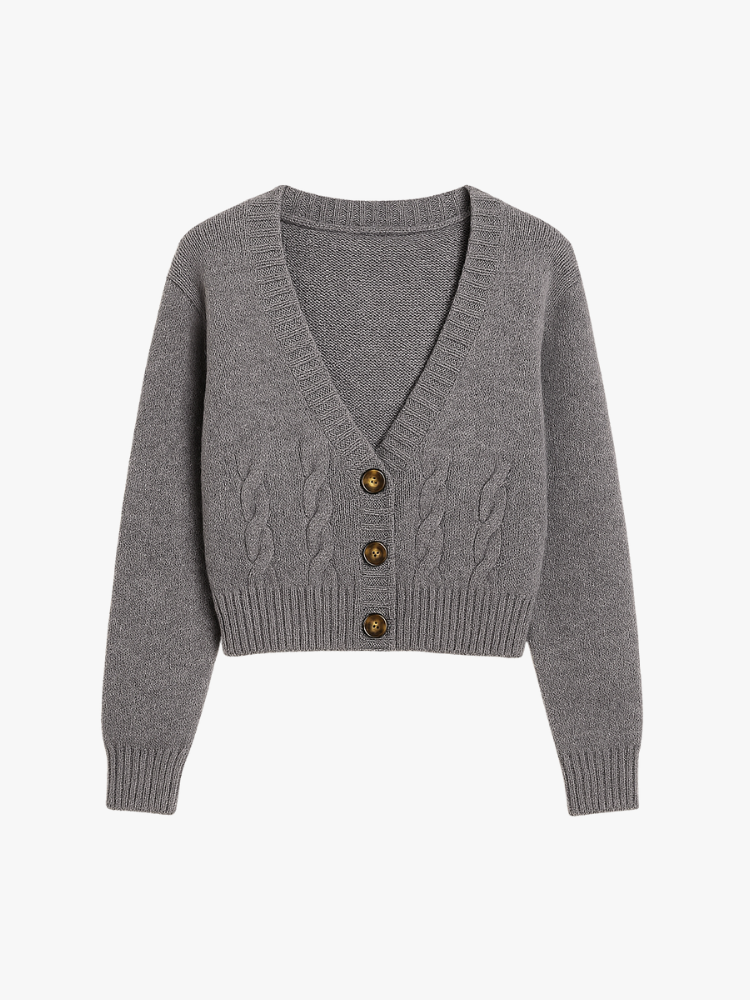 SHORT KNITTED CARDIGAN - SOMIHAE