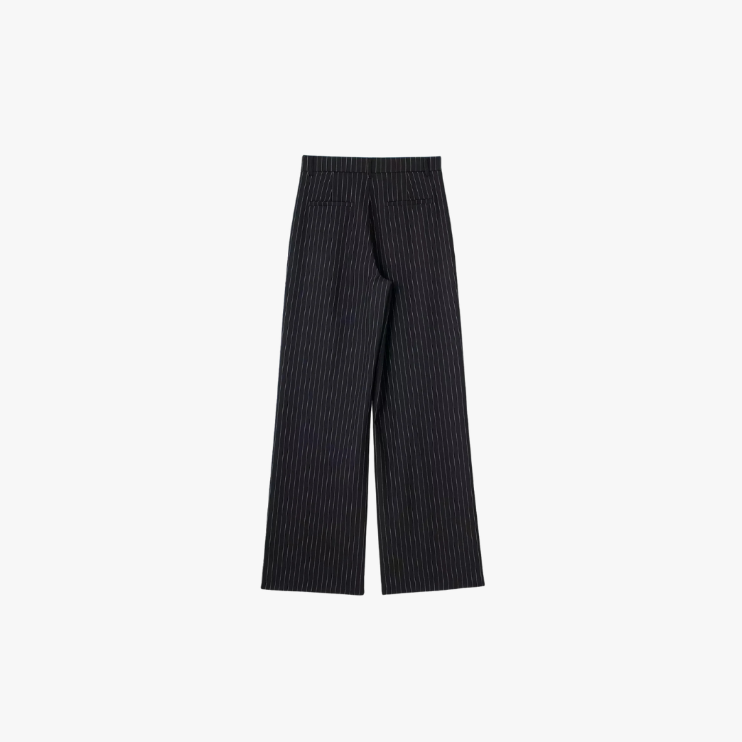 HIGH WAIST WIDE LEG SUIT PANTS - SOMIHAE
