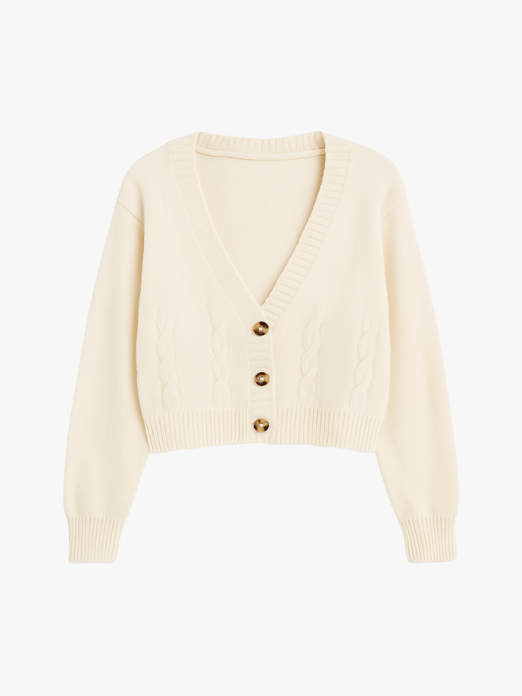 SHORT KNITTED CARDIGAN - SOMIHAE