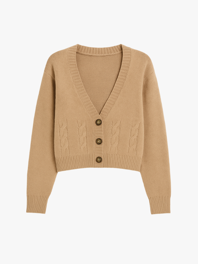 SHORT KNITTED CARDIGAN - SOMIHAE