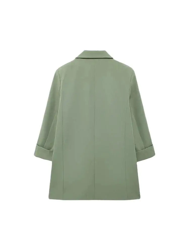 OPEN BLAZER WITH TURN-UP SLEEVES - SOMIHAE