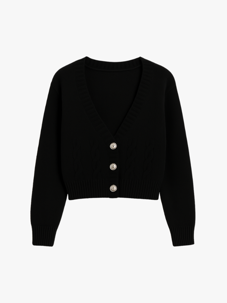 SHORT KNITTED CARDIGAN - SOMIHAE