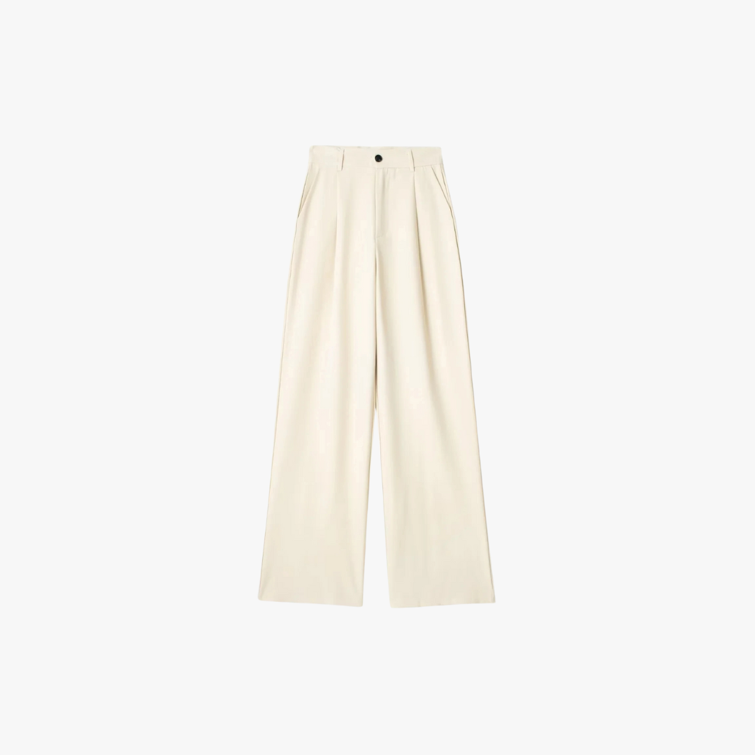HIGH WAIST WIDE LEG SUIT PANTS - SOMIHAE