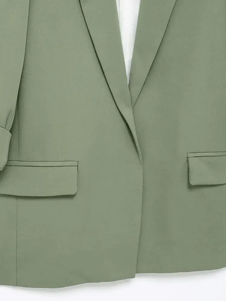 OPEN BLAZER WITH TURN-UP SLEEVES - SOMIHAE