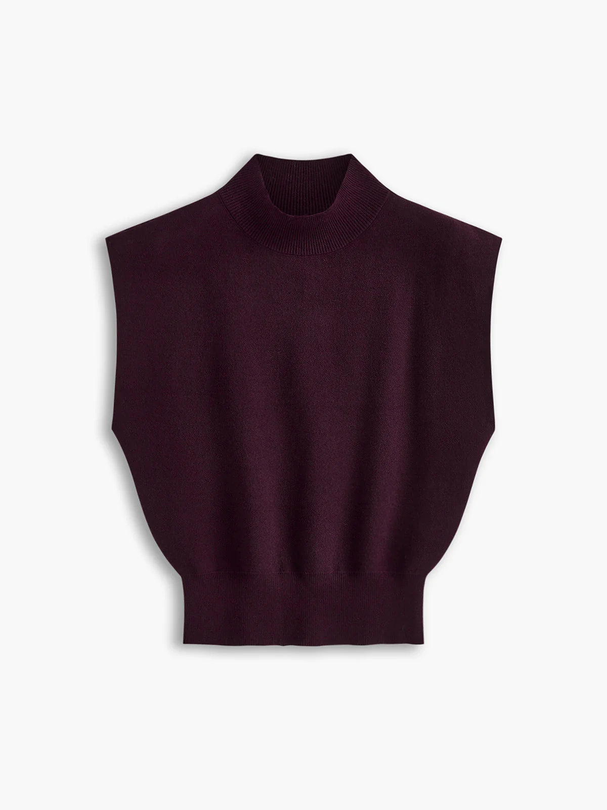 STAND-UP COLLAR KNITTED SWEATER - SOMIHAE