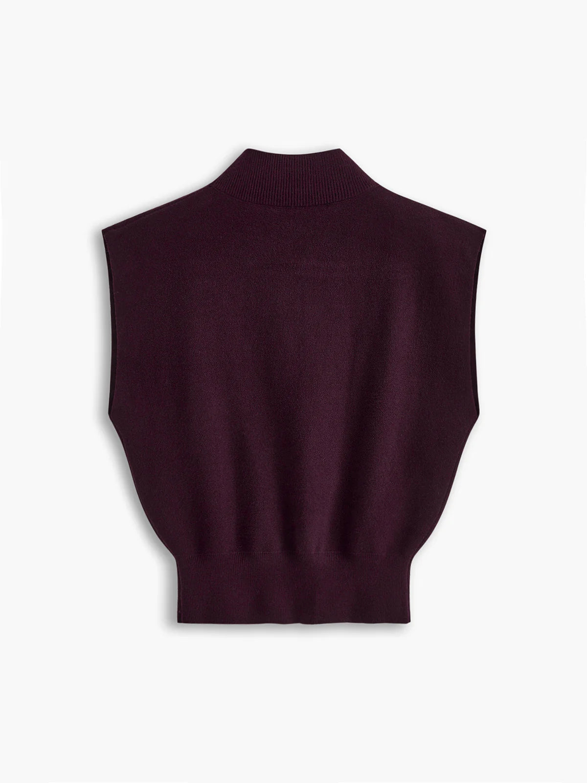STAND-UP COLLAR KNITTED SWEATER - SOMIHAE