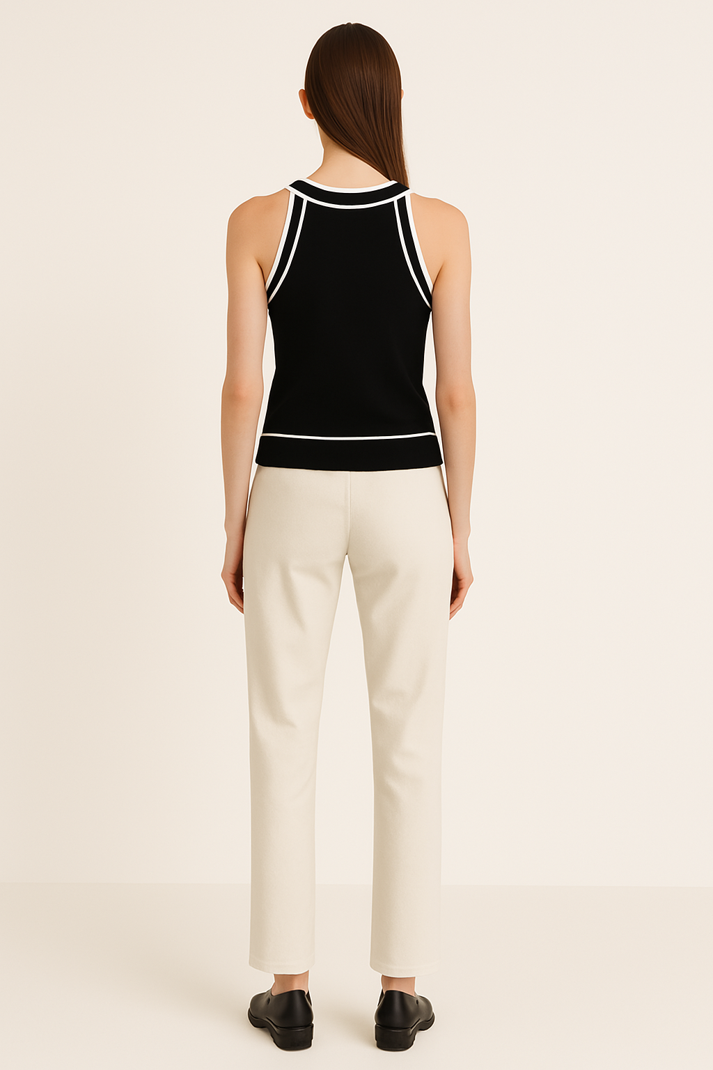 SLEEVELESS KNITTED TANK TOP - SOMIHAE