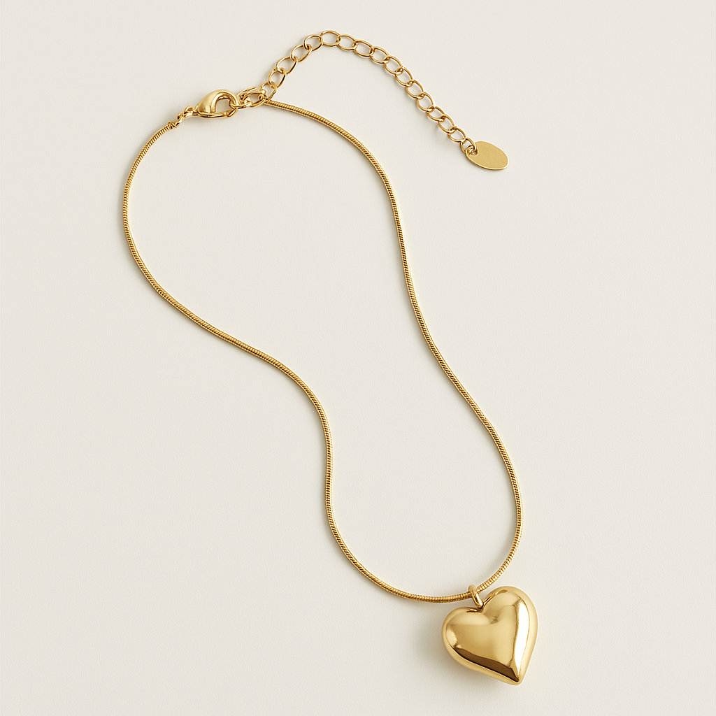GOLD HEART NECKLACE - SOMIHAE