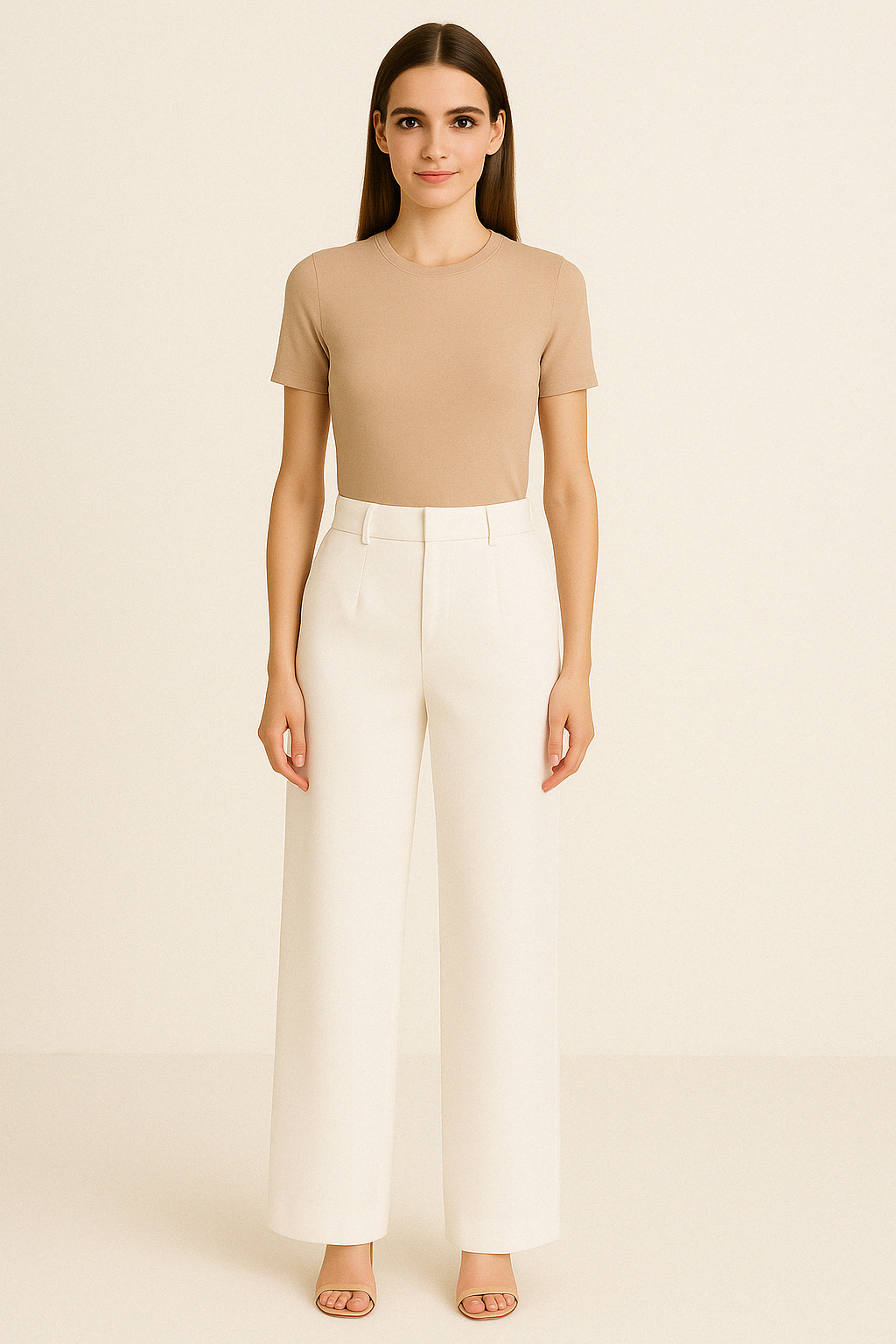 HIGH WAIST WIDE LEG TROUSERS - SOMIHAE