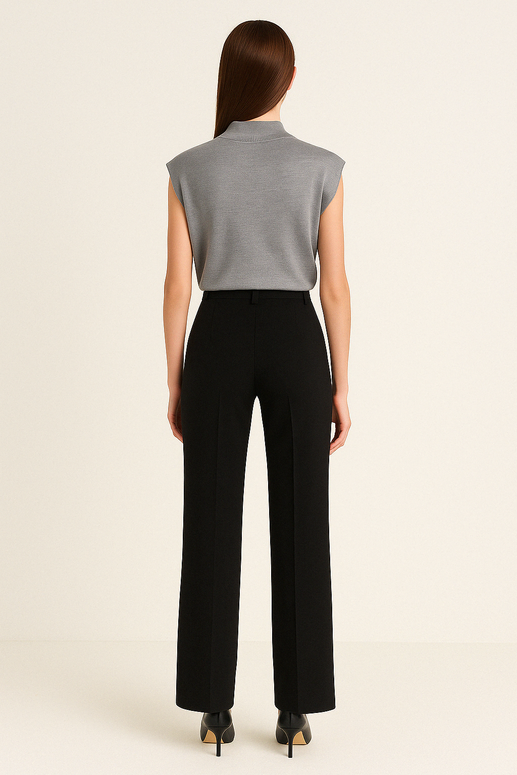 STAND-UP COLLAR KNITTED SWEATER - SOMIHAE