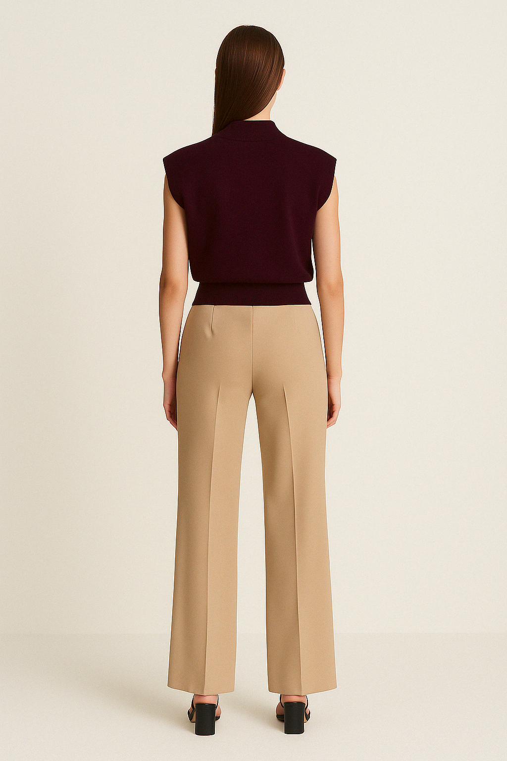 STAND-UP COLLAR KNITTED SWEATER - SOMIHAE