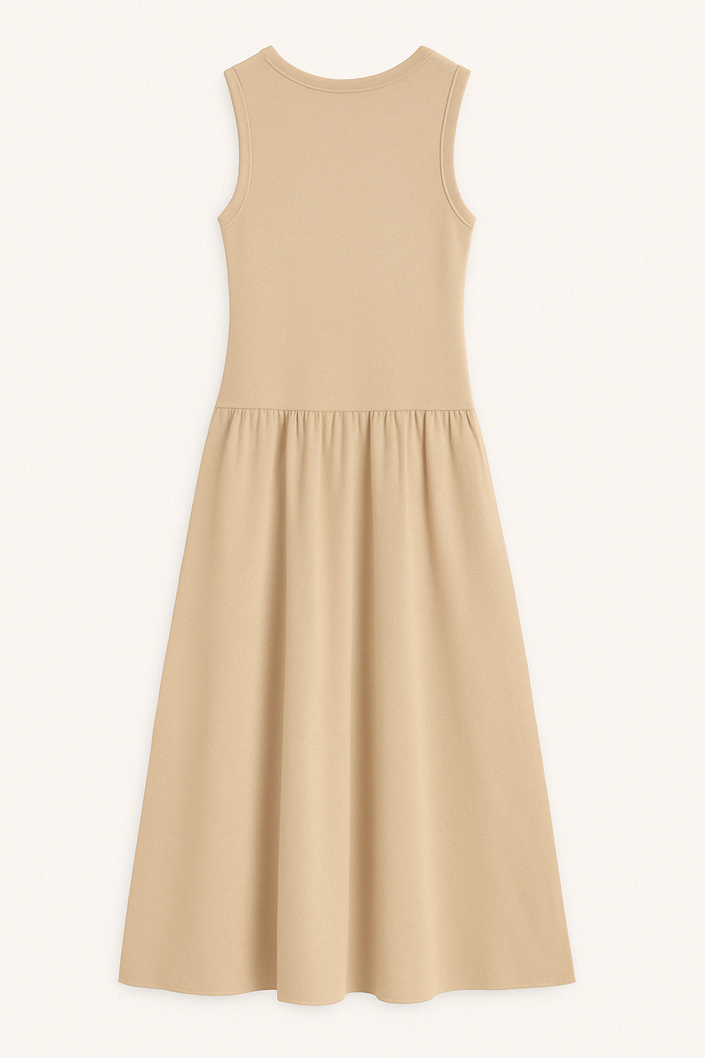 CHIC CREW NECK LONG DRESS - SOMIHAE