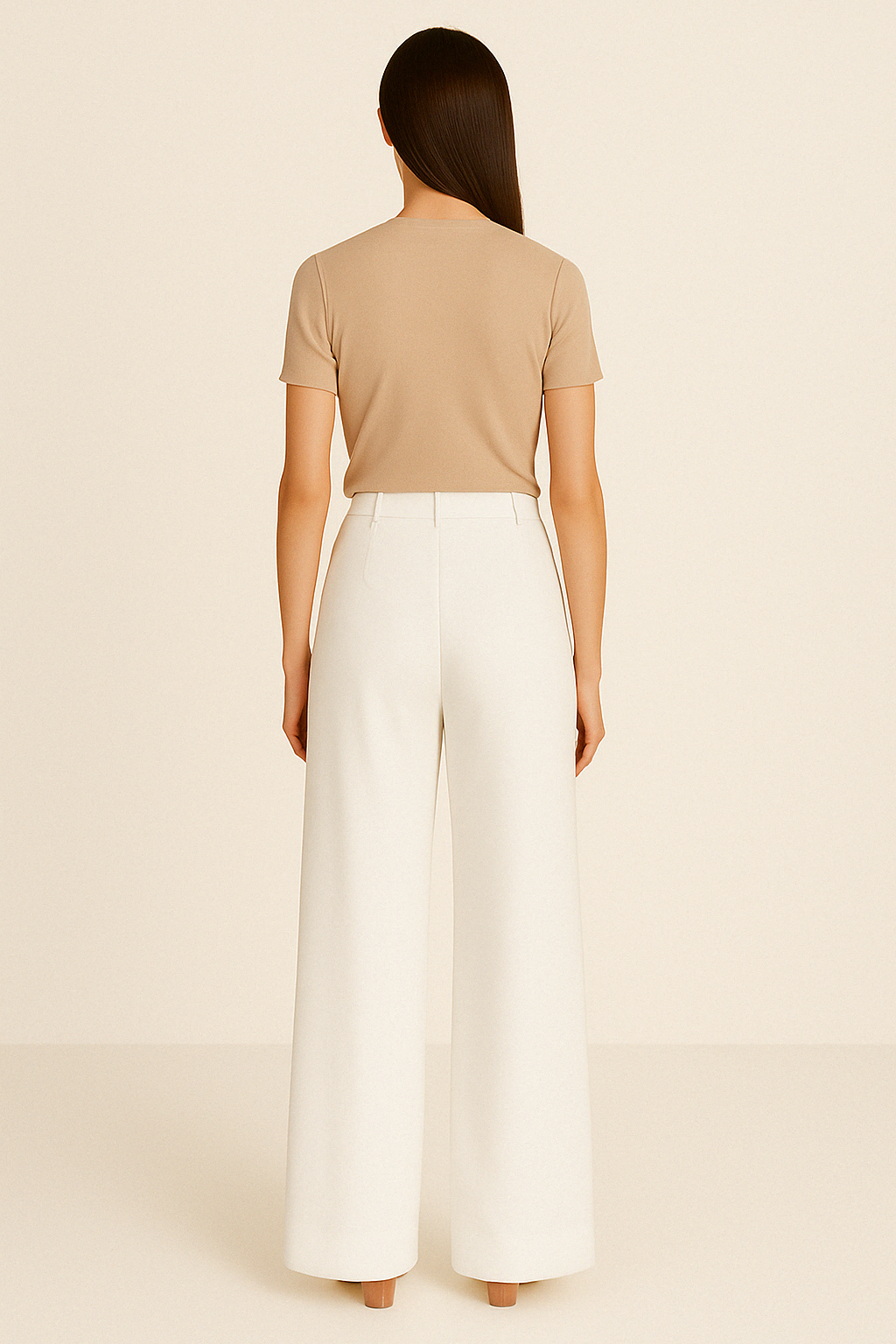 HIGH WAIST WIDE LEG TROUSERS - SOMIHAE