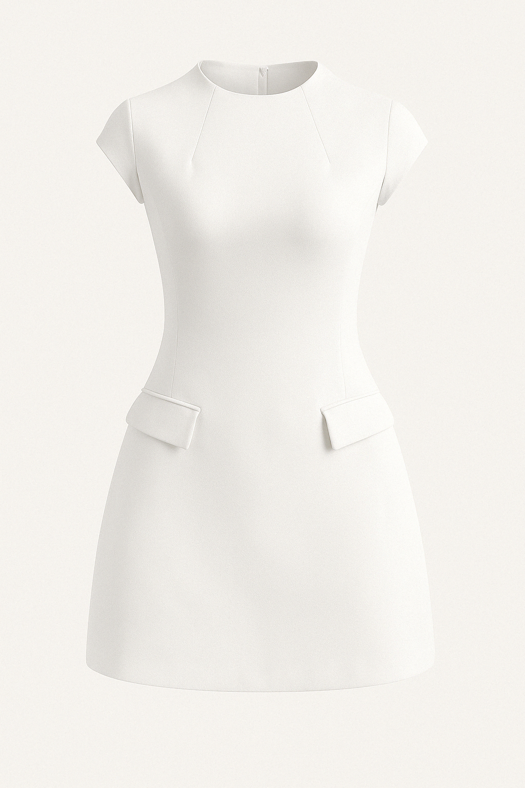 A-LINE SHORT SLEEVE MINI DRESS - SOMIHAE