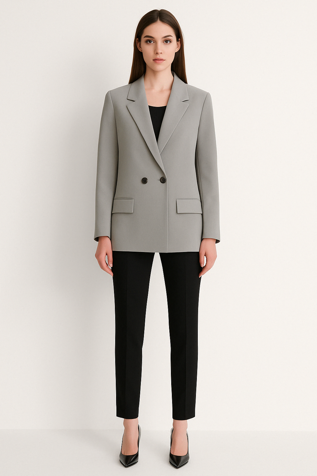 DOUBLE BREASTED BLAZER - SOMIHAE