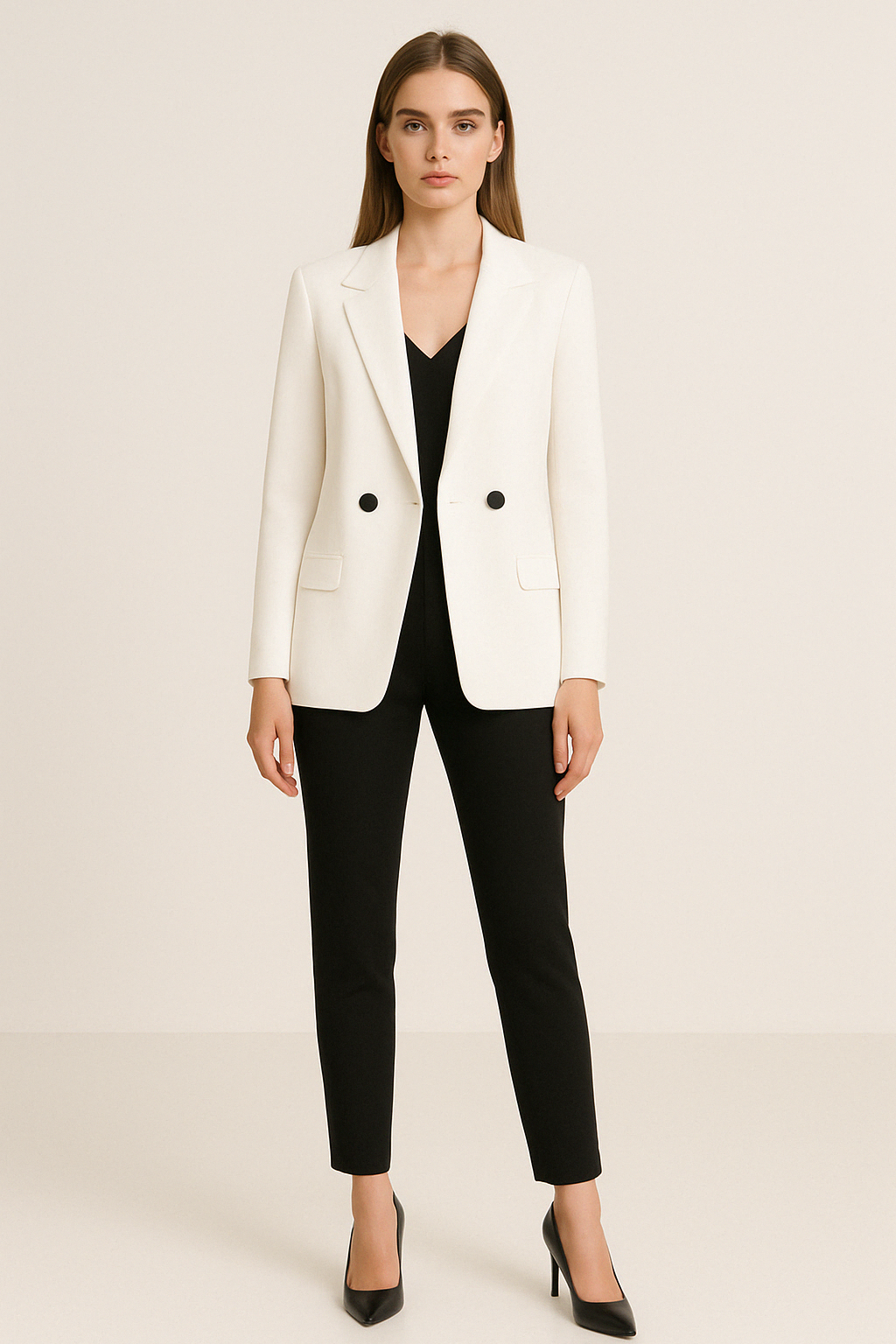 DOUBLE BREASTED BLAZER - SOMIHAE