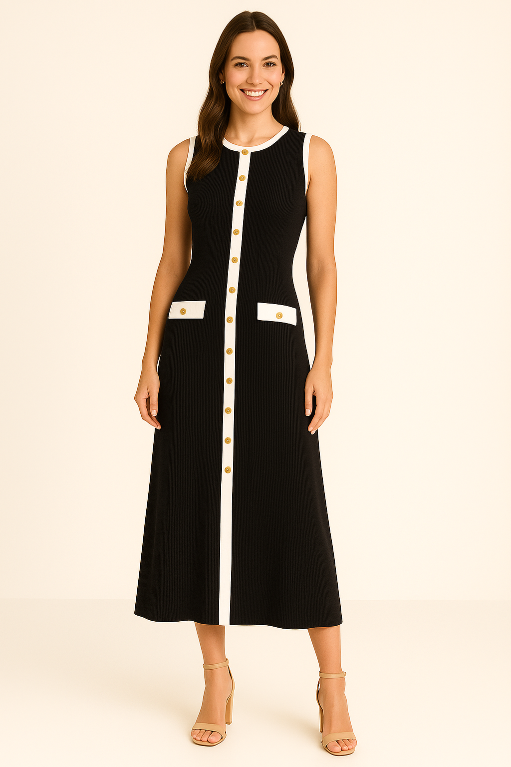 KNIT RIBBED MAXI DRESS - SOMIHAE