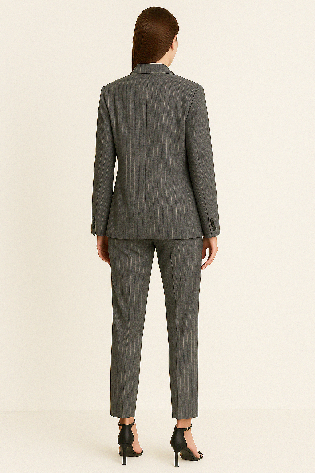 STRIPED SINGLE BREASTED BLAZER - SOMIHAE