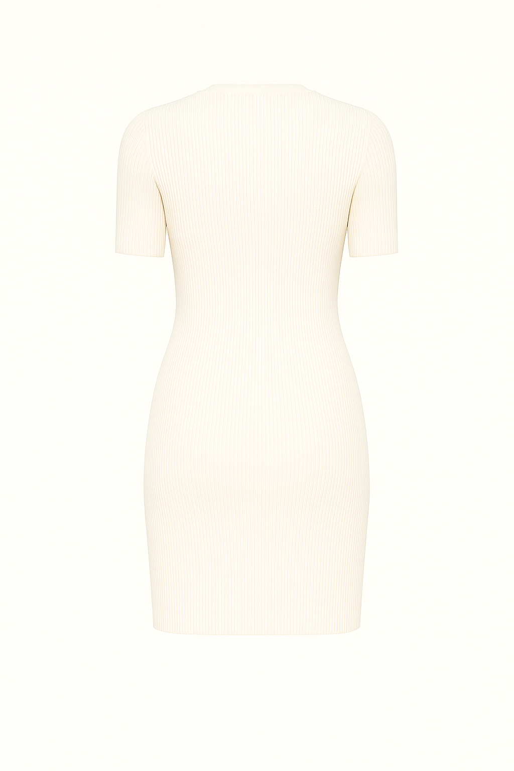 SHORT SLEEVE RIBBED MINI DRESS - SOMIHAE