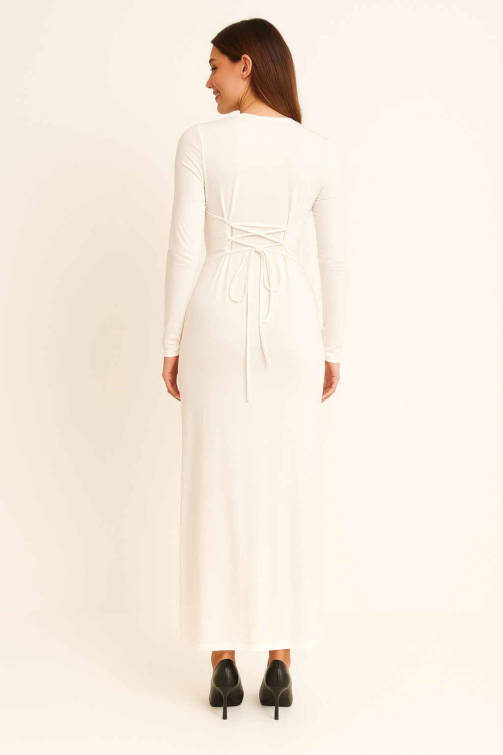 CELESTE DRAPE SLIT DRESS - SOMIHAE