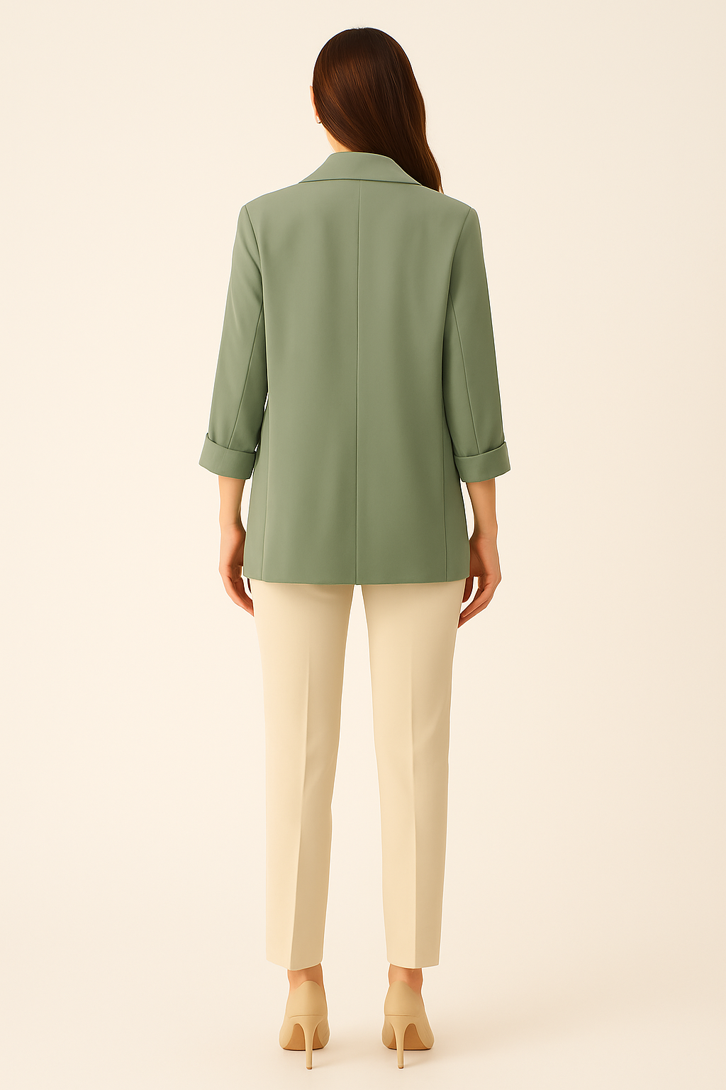OPEN BLAZER WITH TURN-UP SLEEVES - SOMIHAE