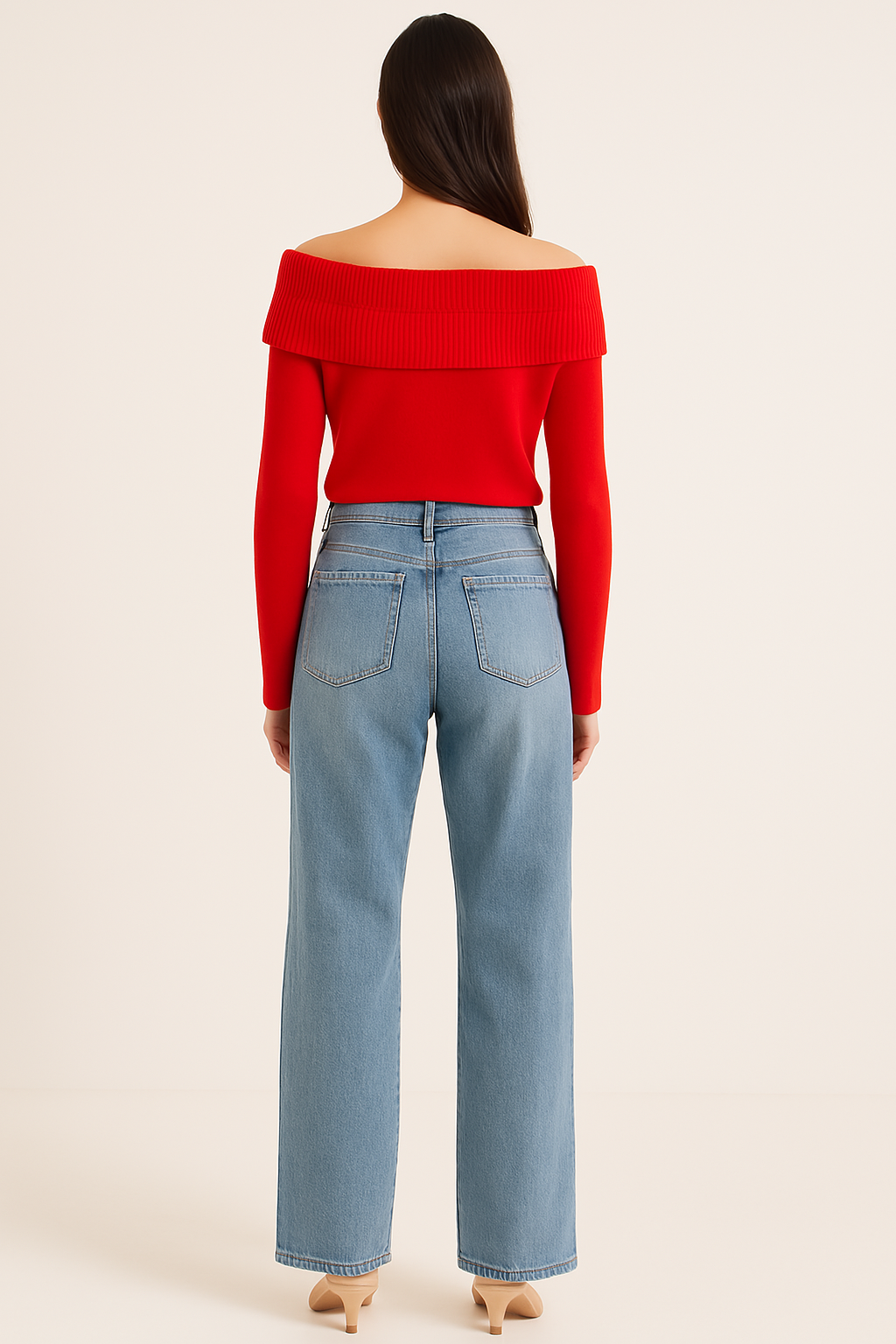 STRAPLESS OFF SHOULDER SWEATER - SOMIHAE