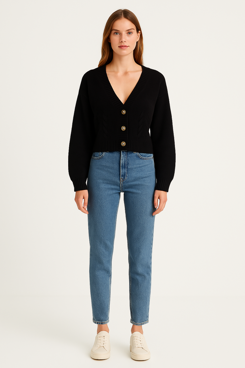 SHORT KNITTED CARDIGAN - SOMIHAE