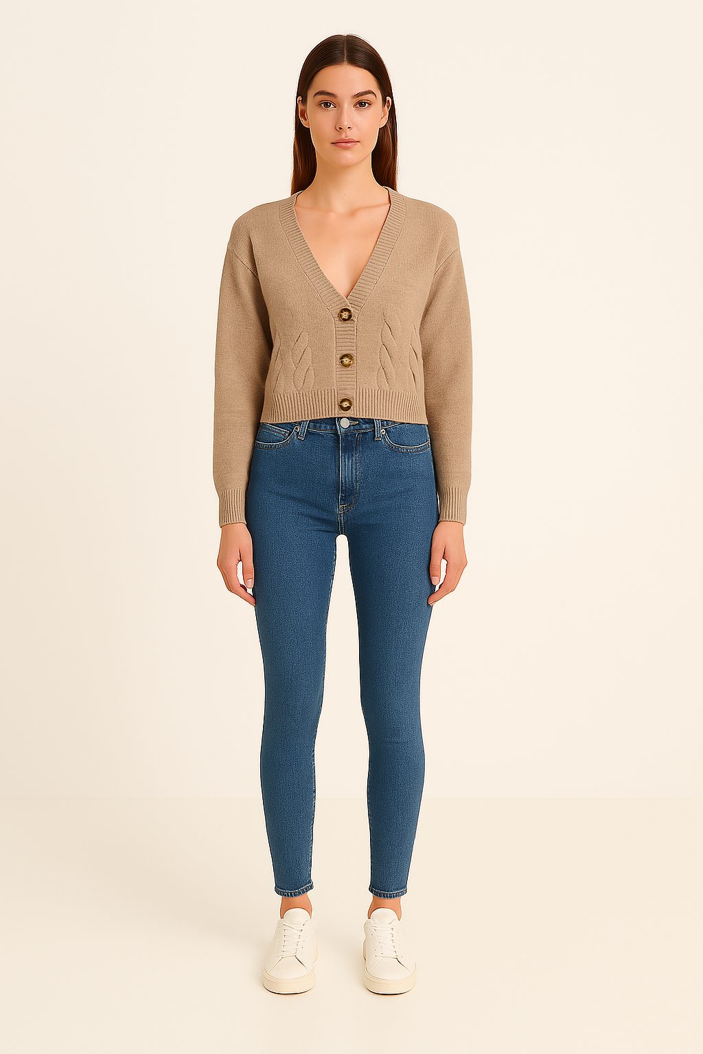 SHORT KNITTED CARDIGAN - SOMIHAE