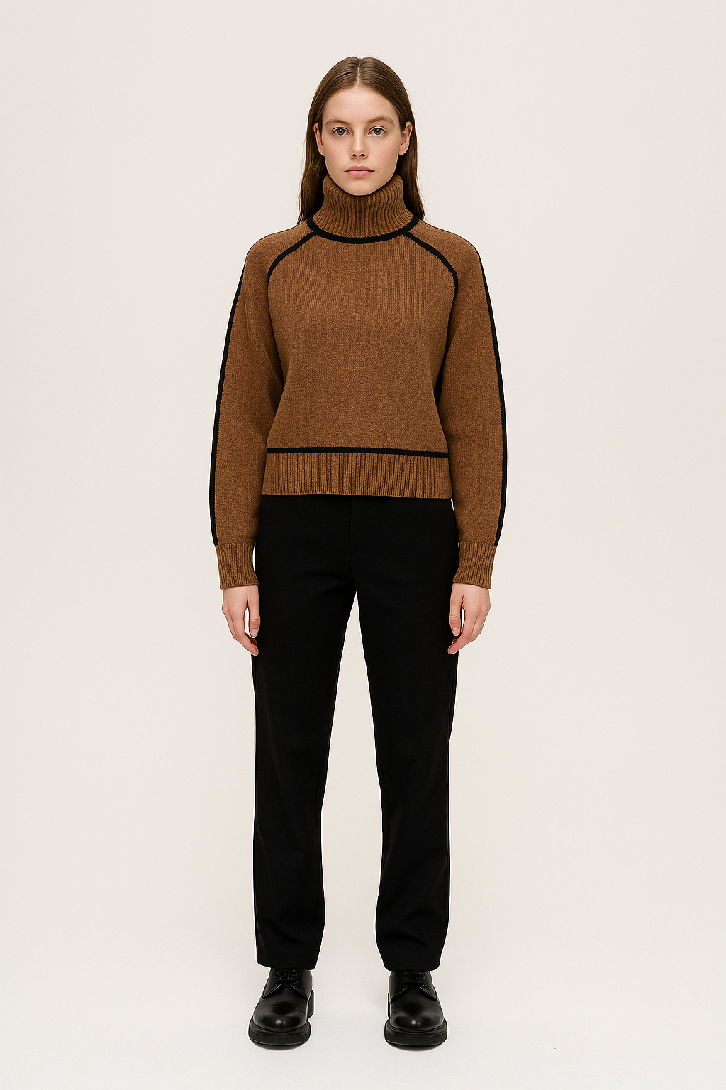 LOOSE FIT TURTLENECK SWEATER - SOMIHAE