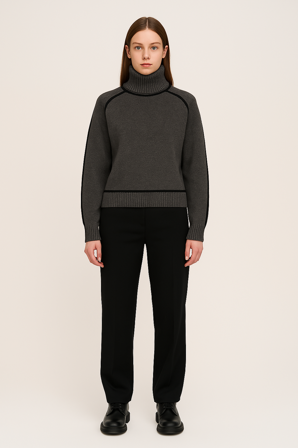 LOOSE FIT TURTLENECK SWEATER - SOMIHAE
